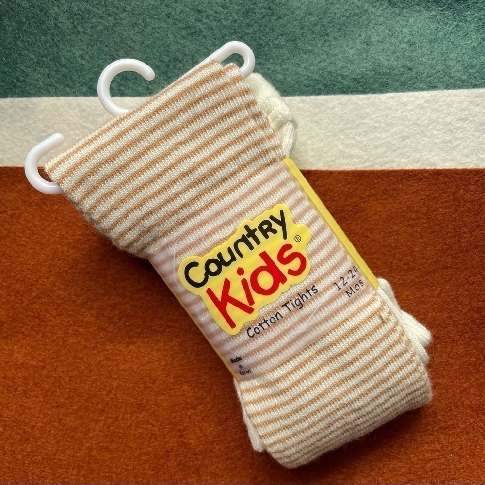𝅺country Kids Patterned Cotton Tights 12-24 M
